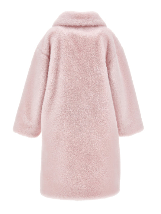 Monnalisa Girl's Rose Pink Teddy Coat