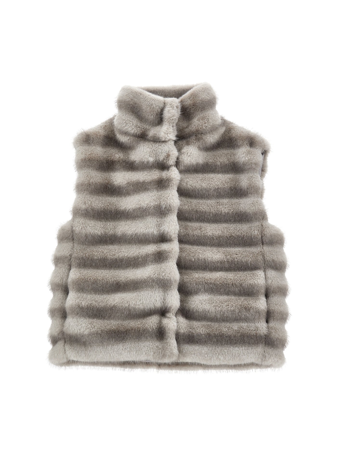 Monnalisa Girl's Taupe Fluffy Gilet