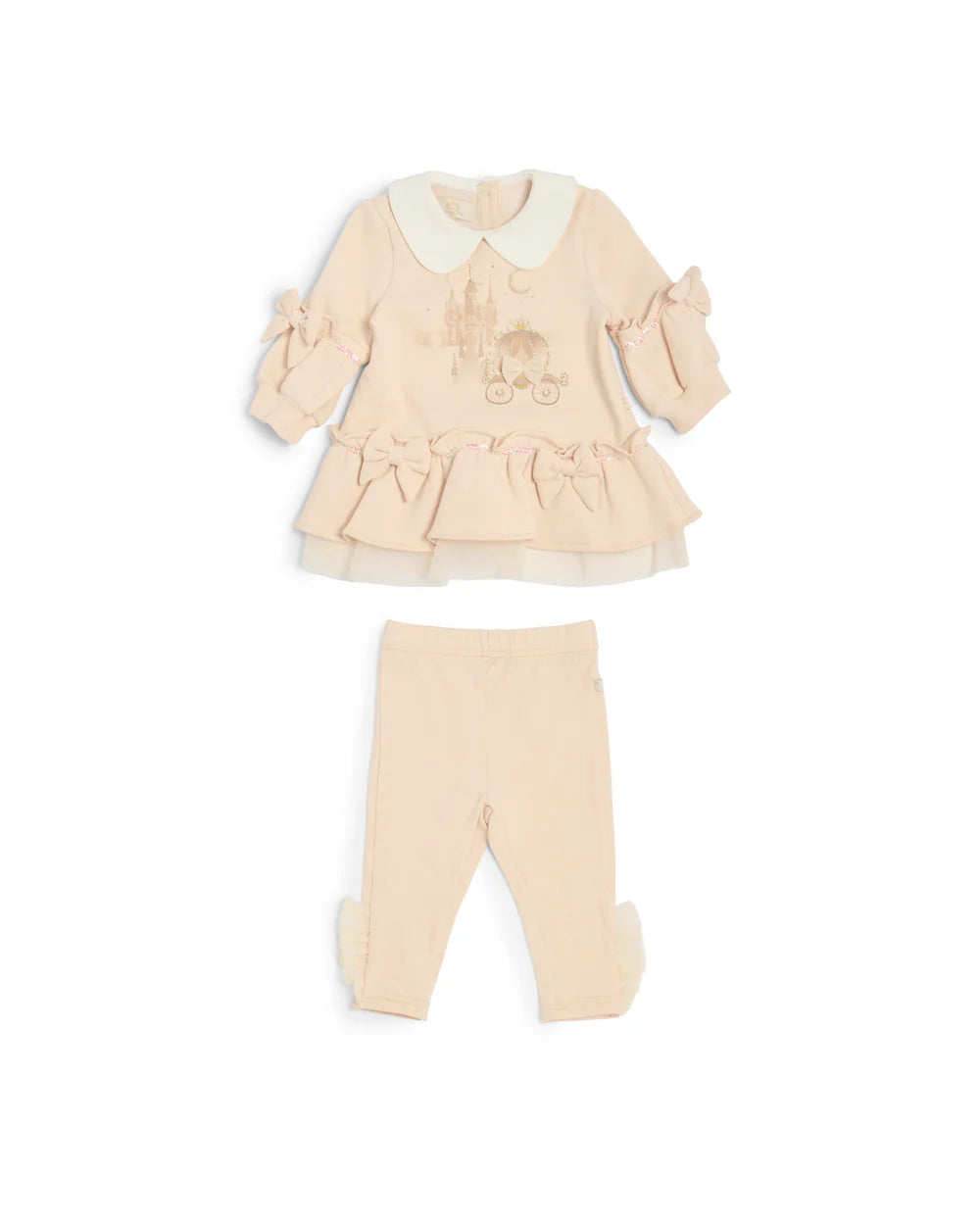 Caramelo Baby Girl's Mink Castle Leggings Set