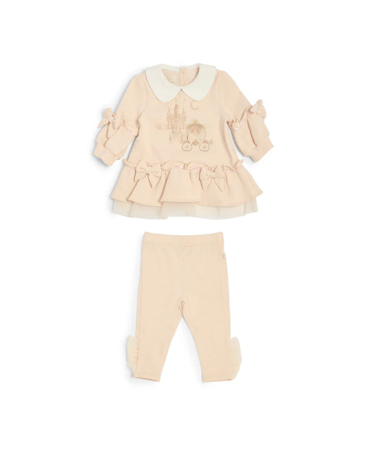 Caramelo Baby Girl's Mink Castle Leggings Set