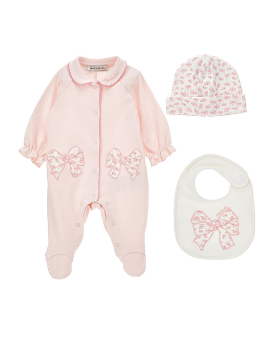 Monnalisa Baby Girl's Rose Pink 3-Piece Set