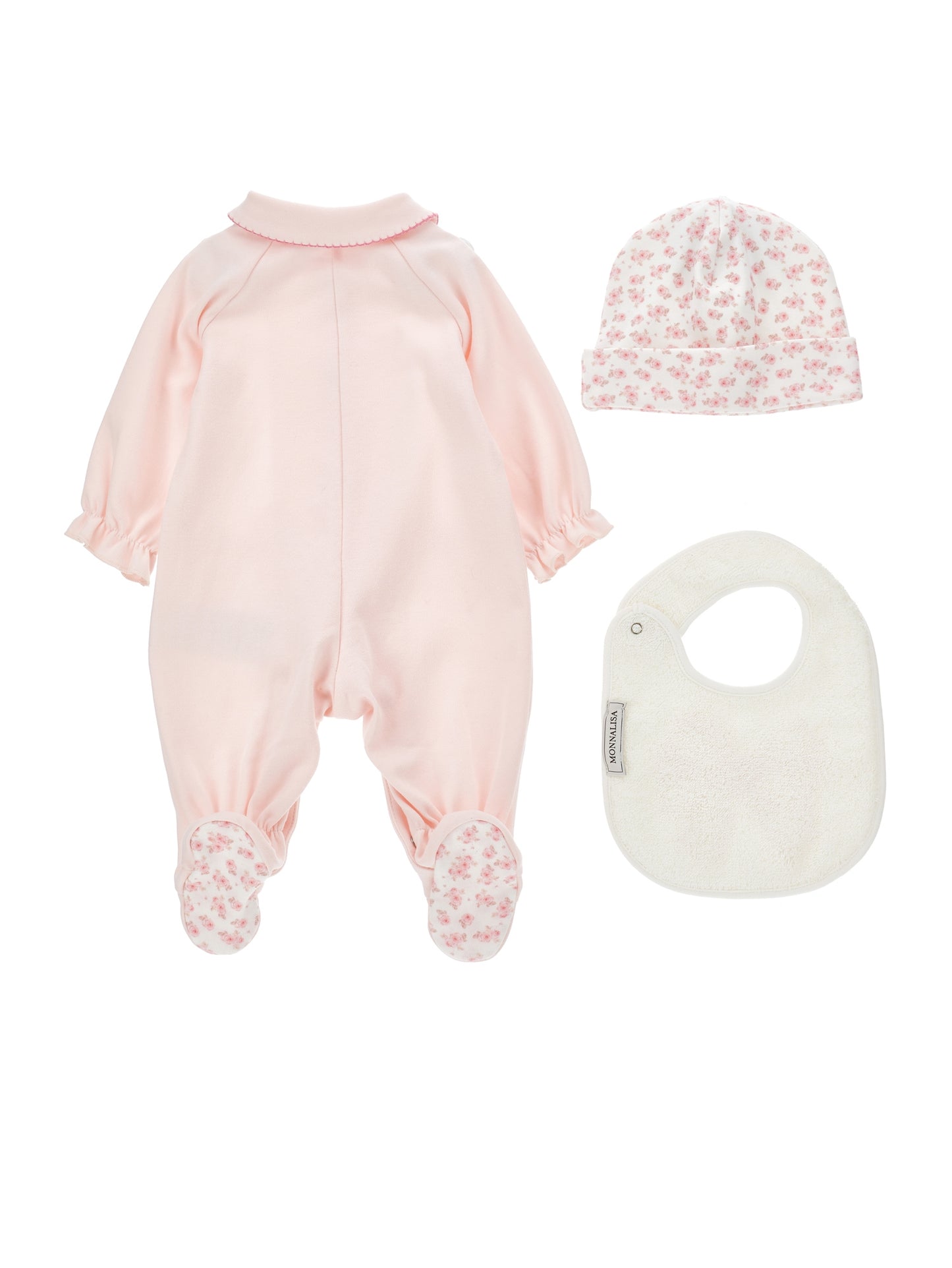 Monnalisa Baby Girl's Rose Pink 3-Piece Set