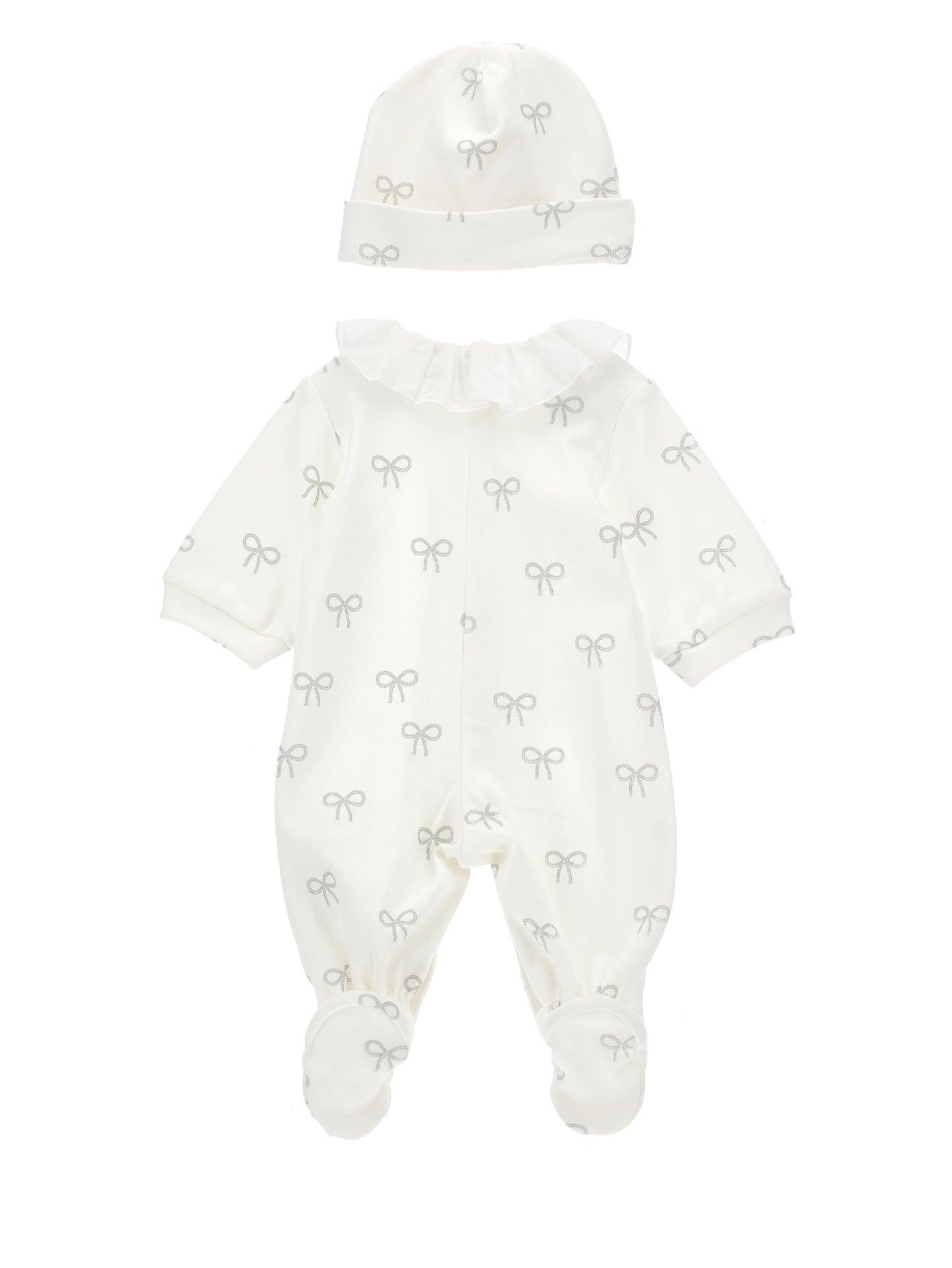 Monnalisa Baby Girl's Panna Sequin All In One Set