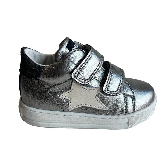 Falcotto Girl's Silver Glitter Sasha VL Trainers