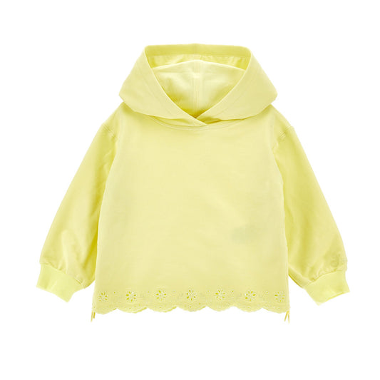 Monnalisa Girl's Yellow Sangallo Sweatshirt