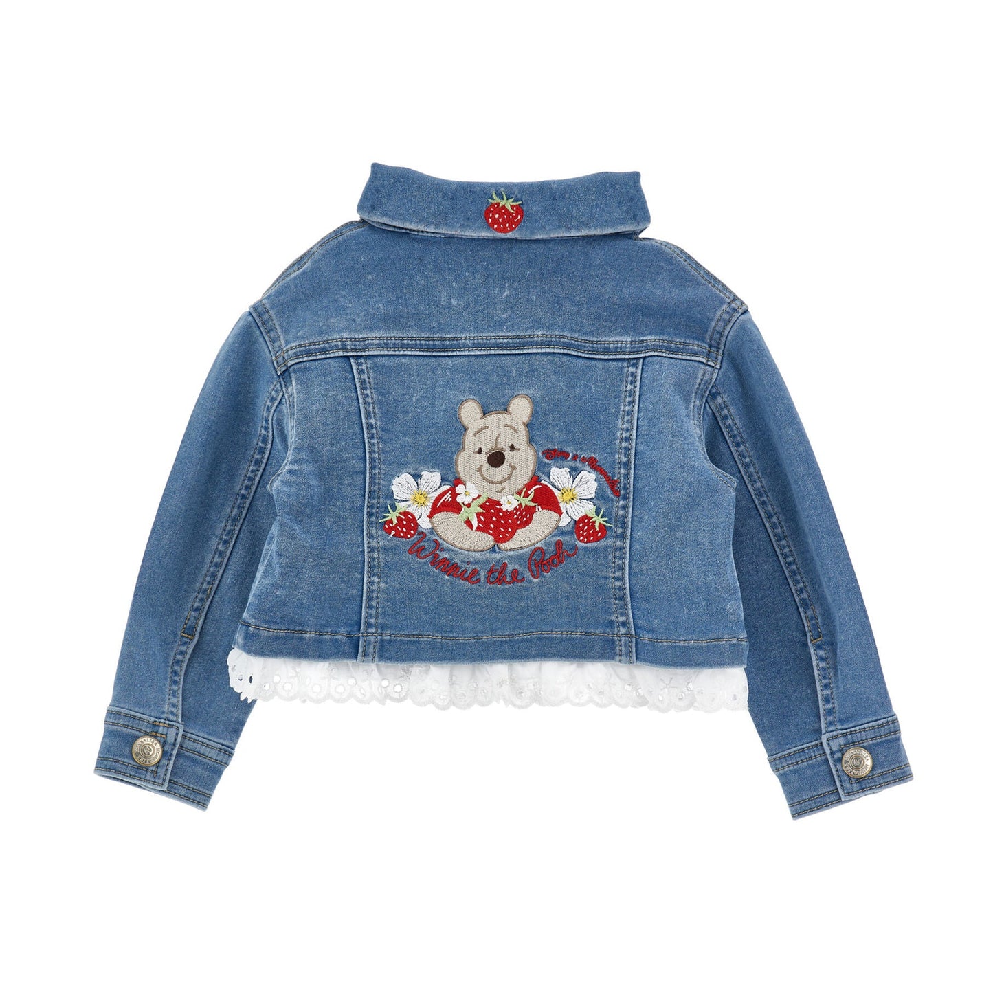 Monnalisa Baby Girl's Denim Winnie The Pooh Jacket