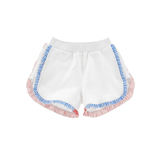 Monnalisa Girl's White Ruffled Shorts