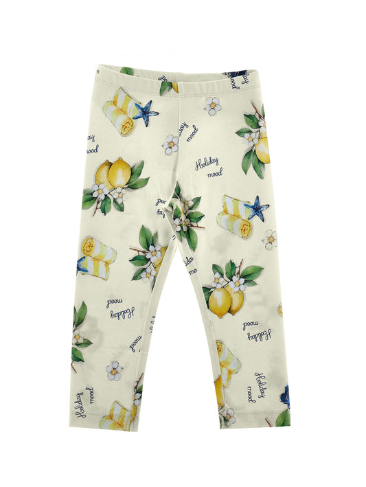 Monnalisa Girl's Lemon Leggings