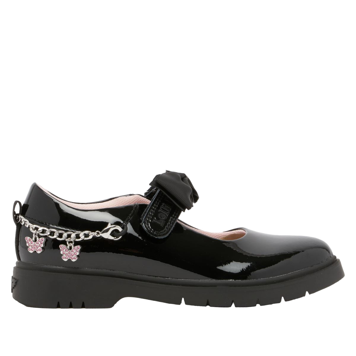 Lelli Kelly Girl's Black Patent Isabella Charm School Shoes