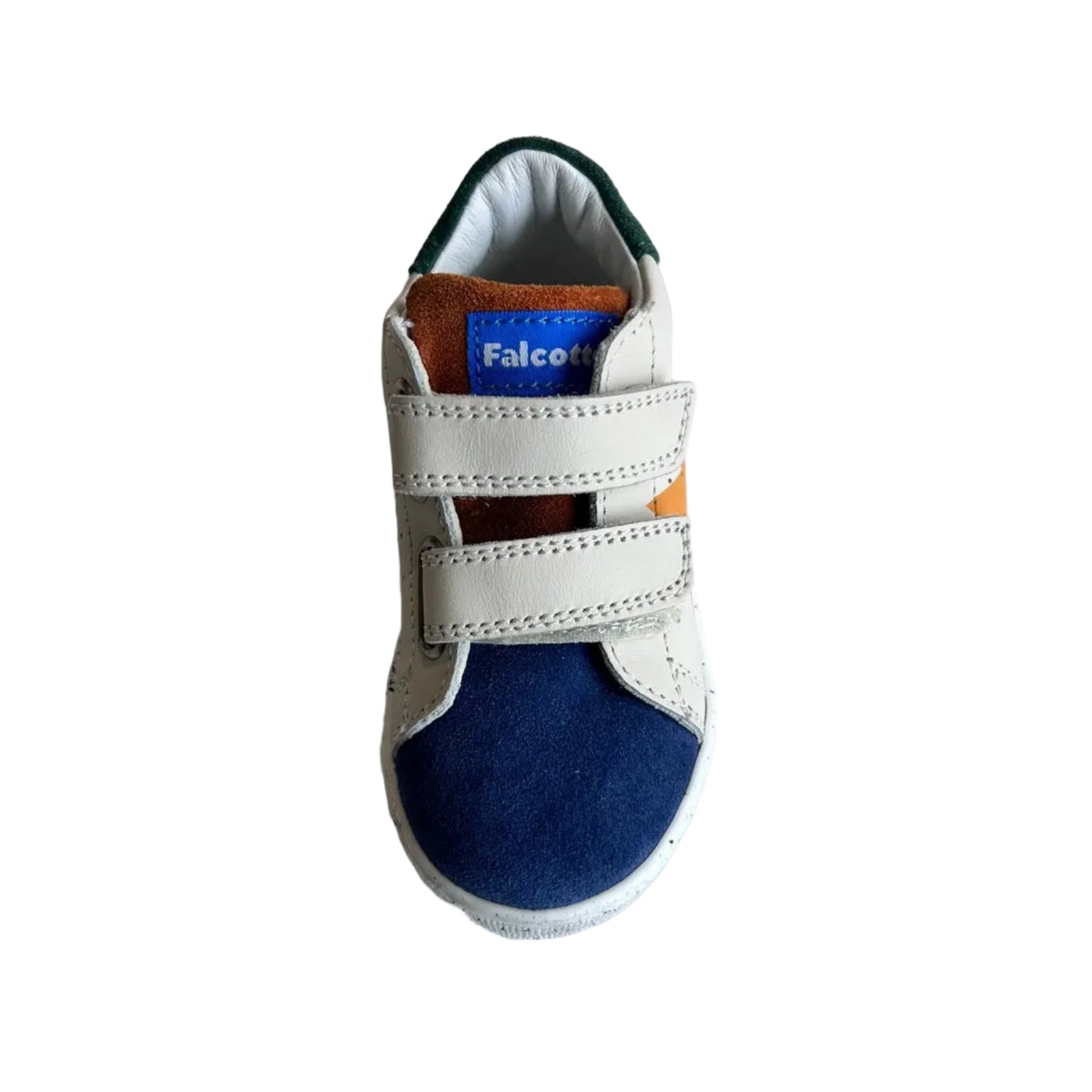 Falcotto Boy's Milk, Blue & Orange Salazar 3 VL Trainers