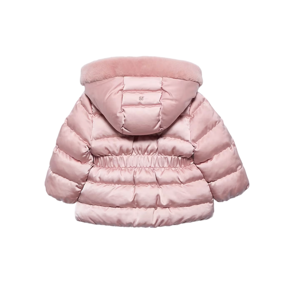 Abel&Lula Baby Girl's Petal Pink Satin Coat