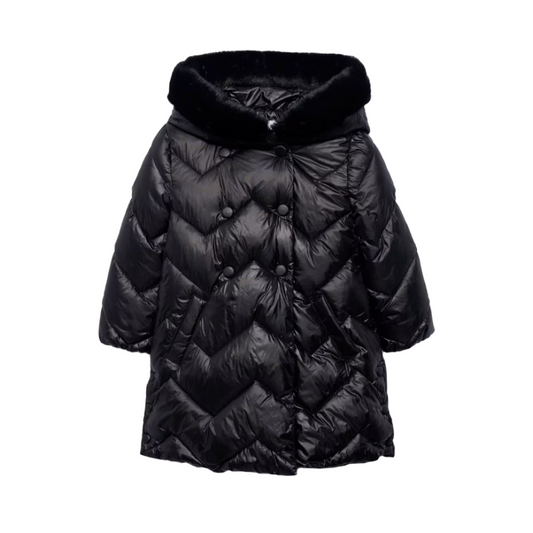 Abel&Lula Black Quilted Coat