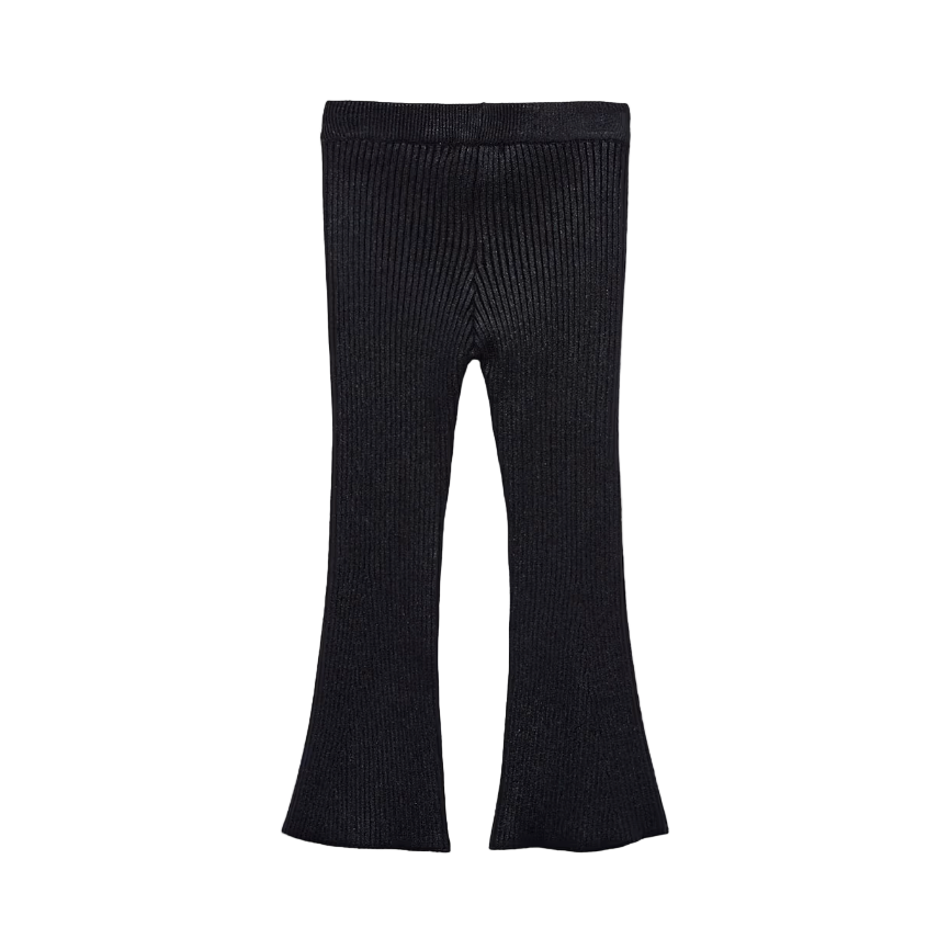 Abel&Lula Girl's Black Knitted Leggings VJ