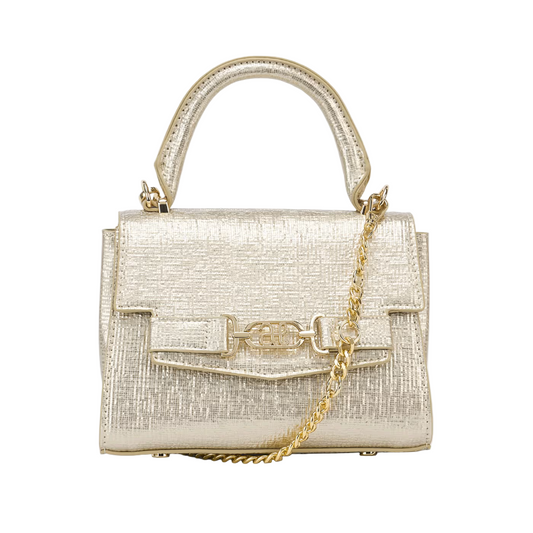 Abel&Lula Girl's Gold Shiny Handbag