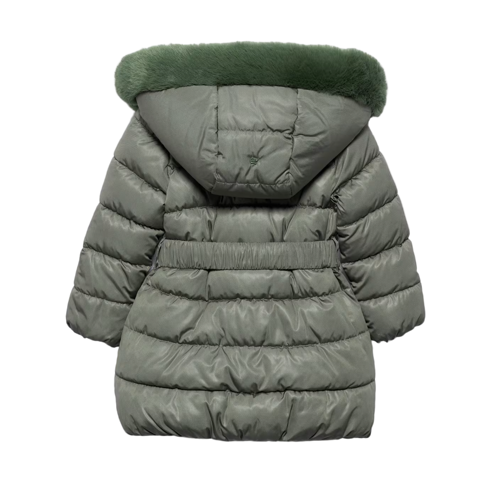 Abel&Lula Girl's Hunt Green Quilted Jacket Vanilla Jnr