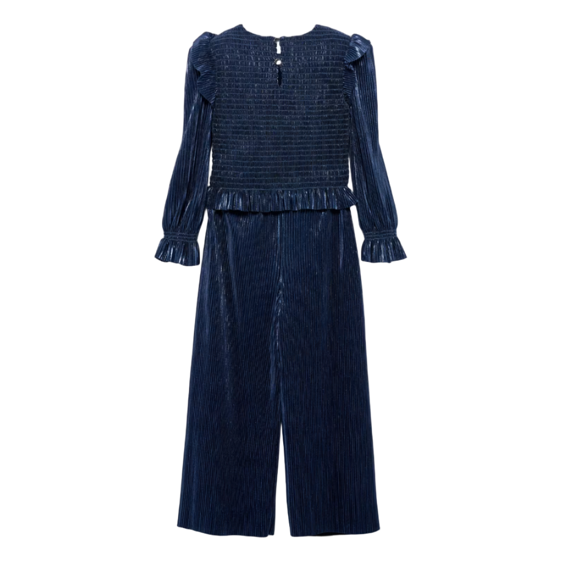 Abel&Lula Navy Knitted Trouser Set | Vanilla