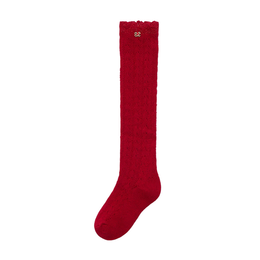 Abel & Lula Red Socks | Vanilla Jnr