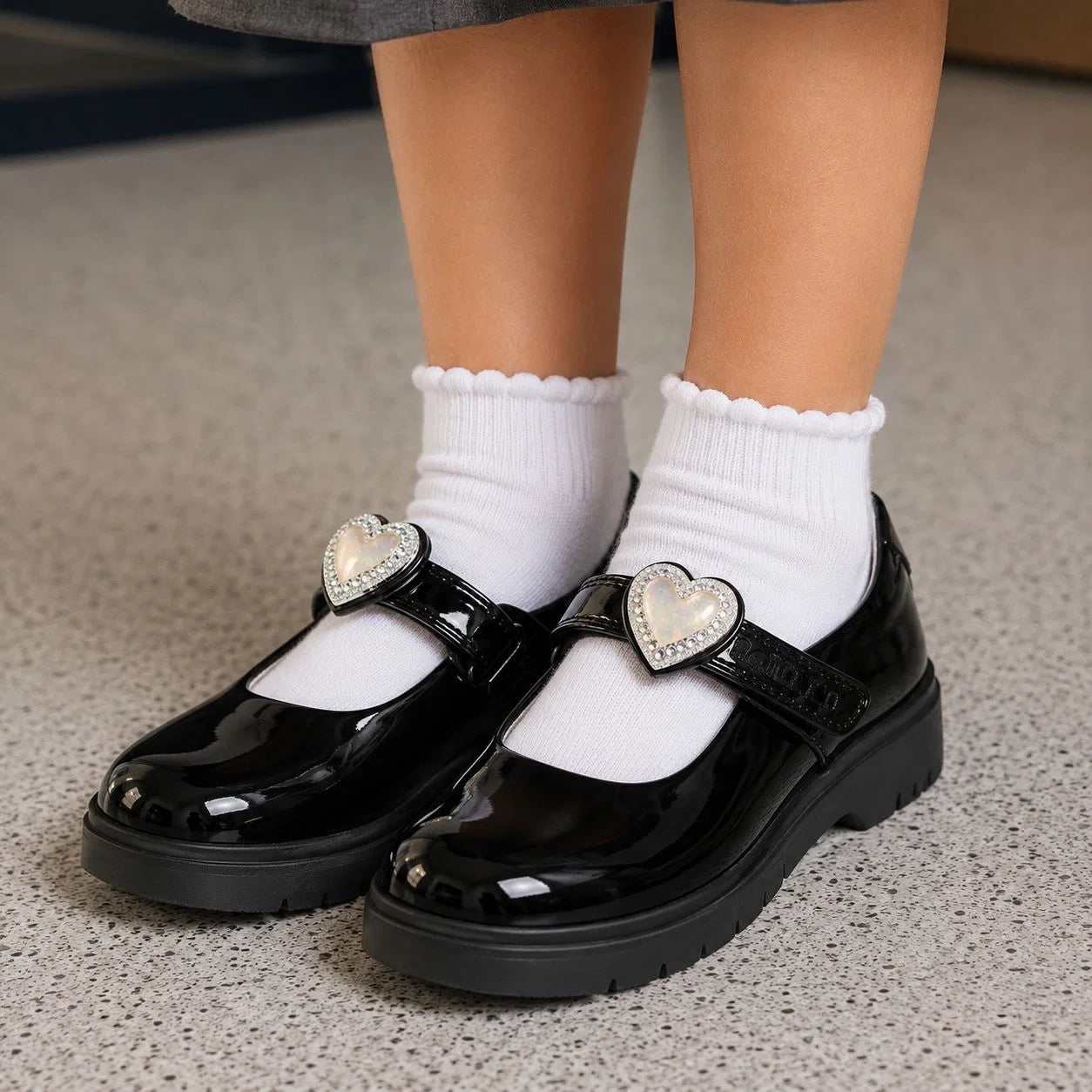 Lelli Kelly Girl's Sabrina Black Patent Leather School Shoes