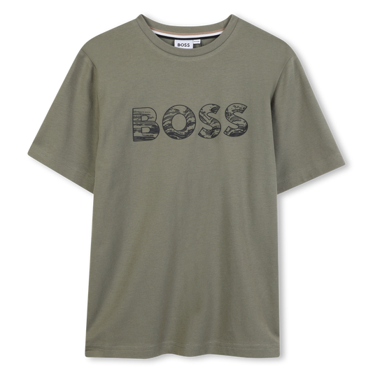 Hugo Boss Boy's Green Logo T-Shirt
