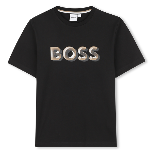 Hugo Boss Boy's Black Short-Sleeved T-Shirt