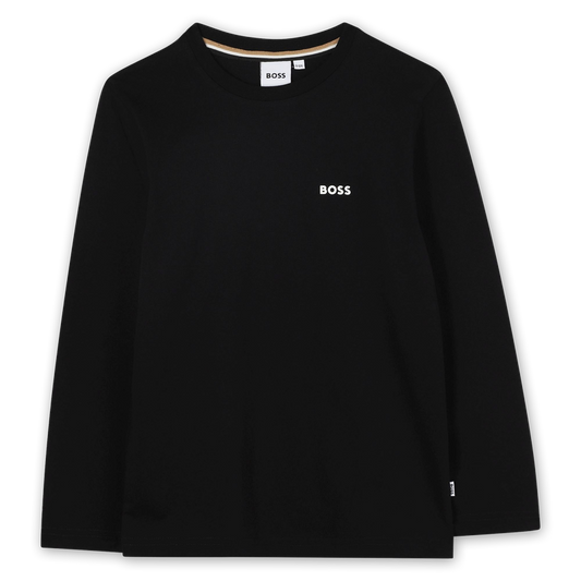 Hugo Boss Boy's Black Long Sleeve T-Shirt