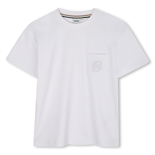 Hugo Boss Boy's White Short-Sleeved T-Shirt