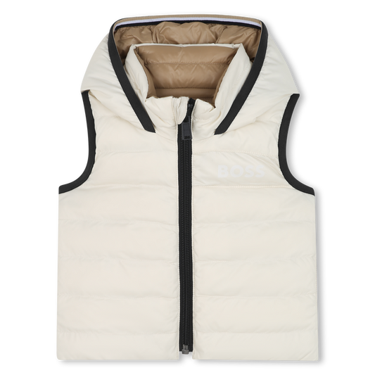 Hugo Boss Baby Boy's Sand Reversible Sleeveless Puffer Coat