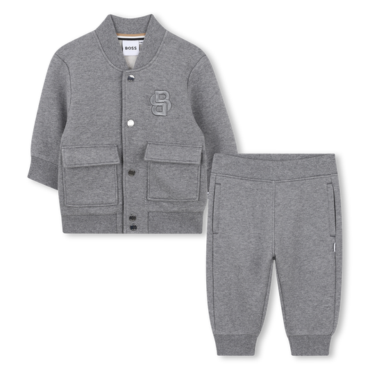 Hugo Boss Baby Boy's Grey Cardigan & Pant Set