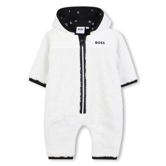 Hugo Boss Baby Boy's Off White Combination All In One