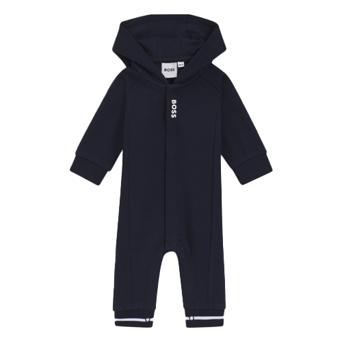 Hugo Boss Baby Boy's Navy Hooded All In One