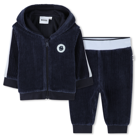 Hugo Boss Baby Boy's Navy Velvet Jogger Set
