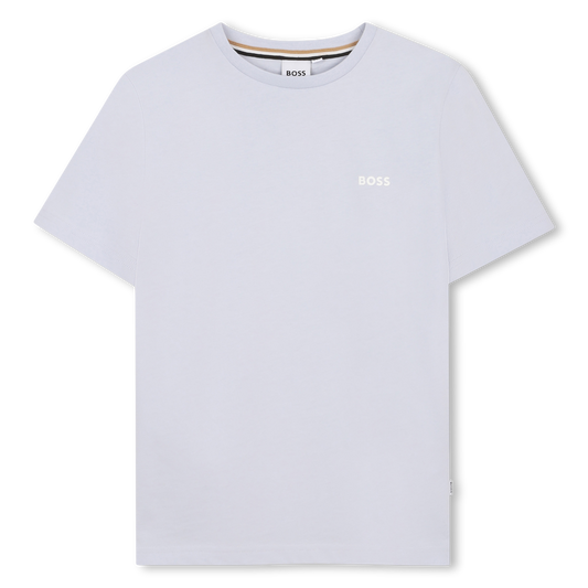 Hugo Boss Boy's Set of Two Pale Blue & White T-Shirts