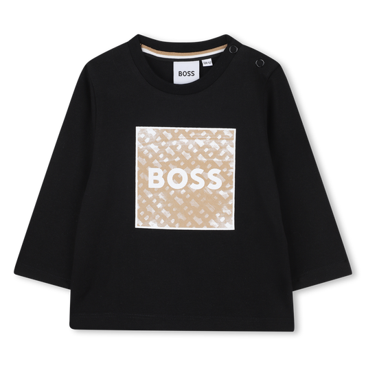 Hugo Boss Baby Boy's Black Long Sleeve T-Shirt