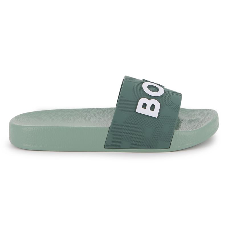 Hugo Boss Boy's Stone Pine Signed Slides