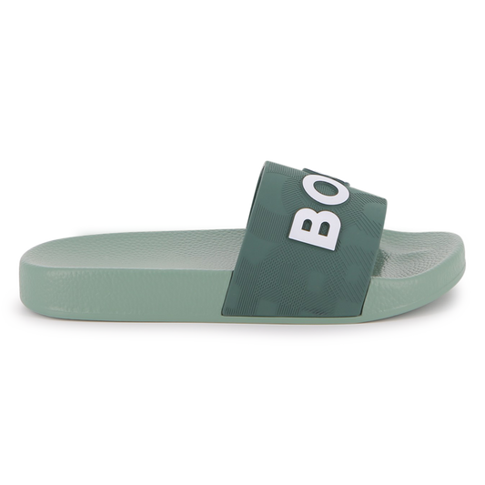 Hugo Boss Boy's Stone Pine Signed Slides