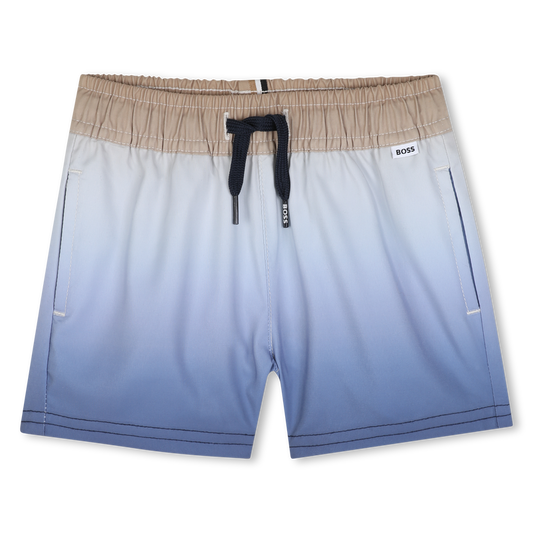 Hugo Boss Baby Boy's Pale Blue Gradient Swim Shorts