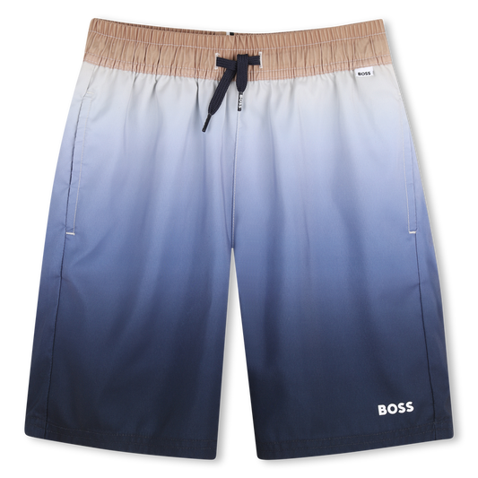 Hugo Boss Boy's Pale Blue Gradient Swim Shorts