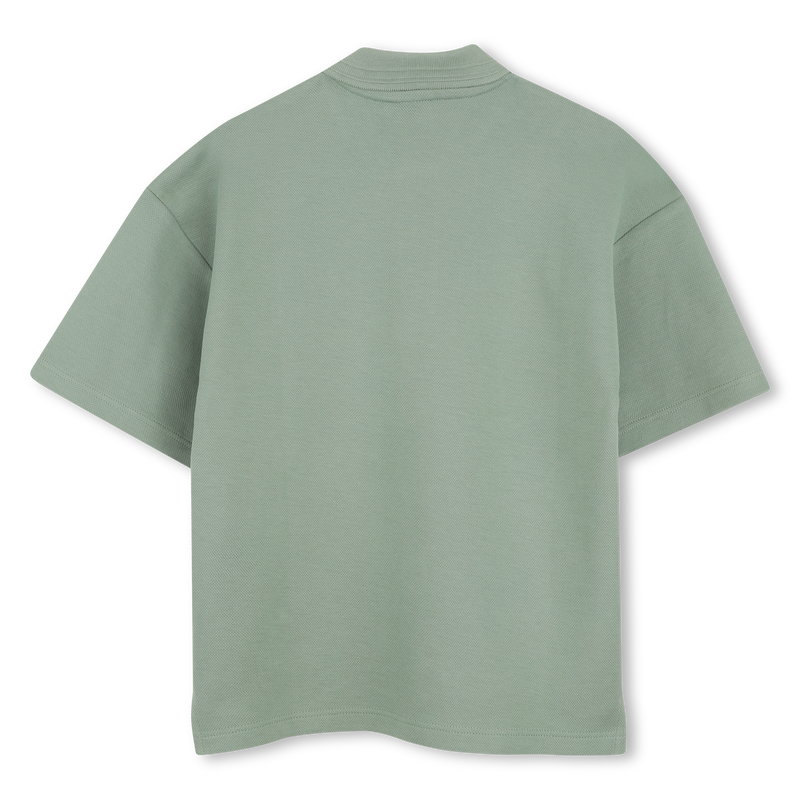 Hugo Boss Boy's Green Short-Sleeved Patch Polo
