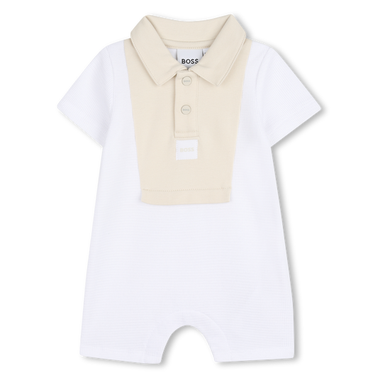 Hugo Boss Baby Boy's White Playsuit