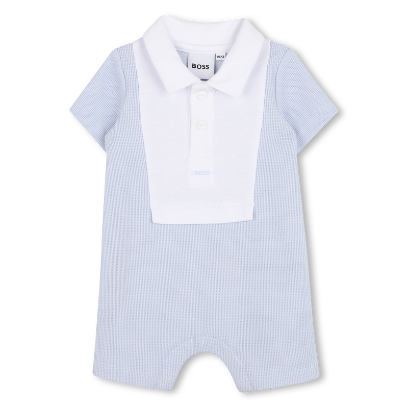 Hugo Boss Baby Boy's Pale Blue Playsuit