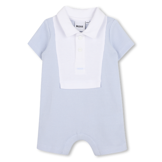 Hugo Boss Baby Boy's Pale Blue Playsuit