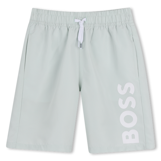Hugo Boss Boy's Sprout green Surfer Shorts