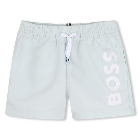 Hugo Boss Boy's Sprout Green Surfer Shorts