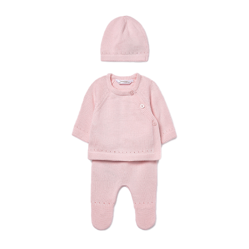 Mayoral Baby Girl's Rose Knitted 3-Piece Set