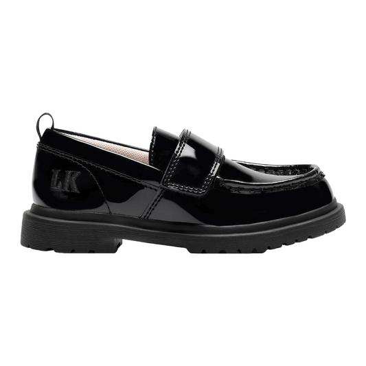 Lelli Kelly Girl's Miss LK Camilla Black Patent Loafer School Shoes
