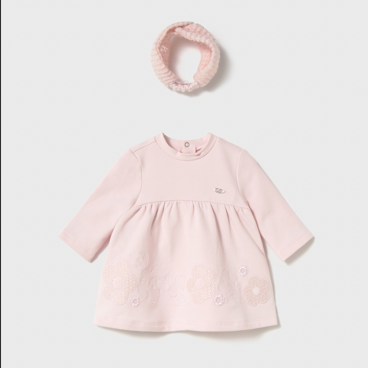 Mayoral Bbay Girl's Rose Pink Dress & Headband Set
