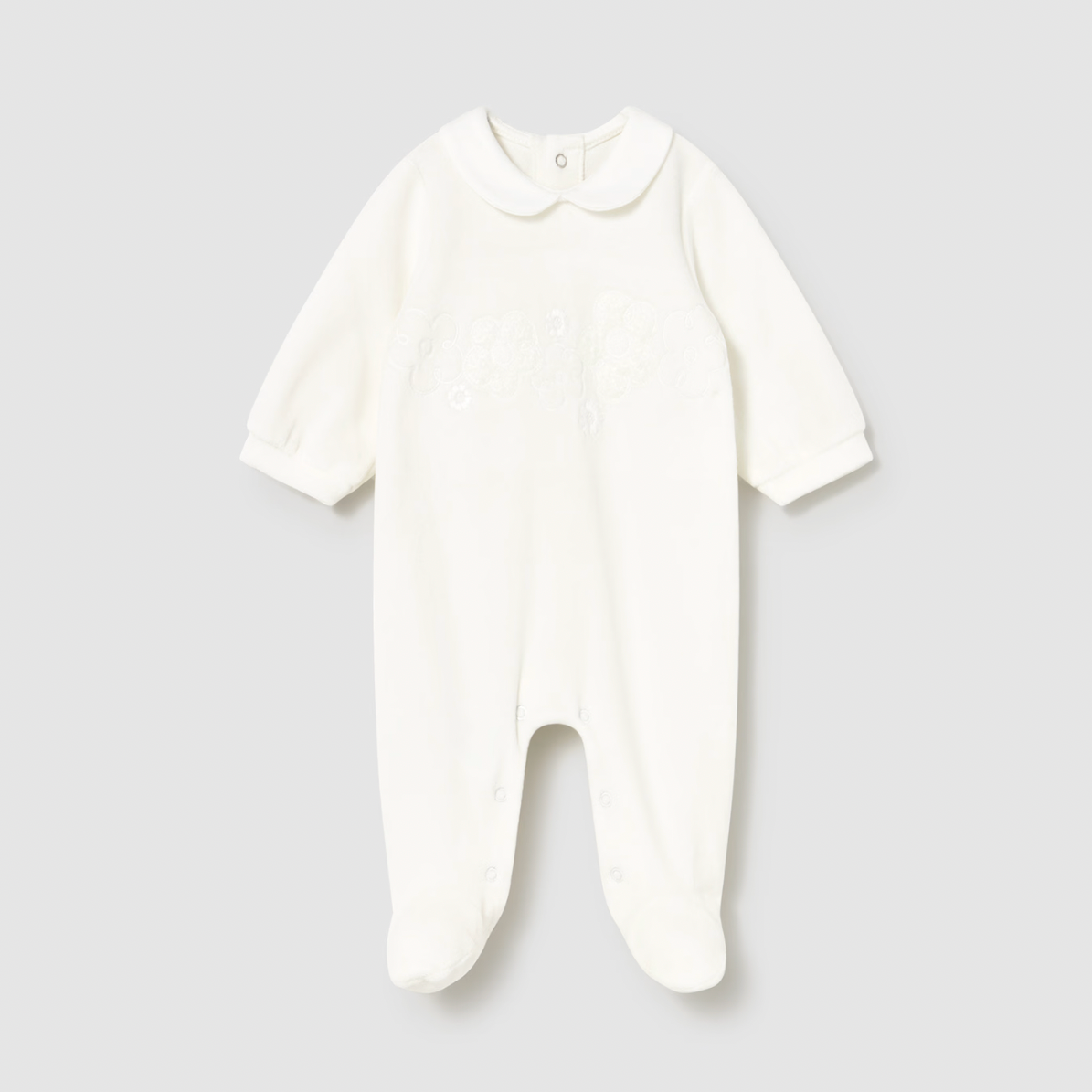 Mayoral Baby Boy's Natural Footed Romper