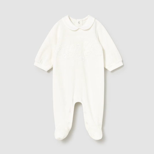 Mayoral Baby Boy's Natural Footed Romper