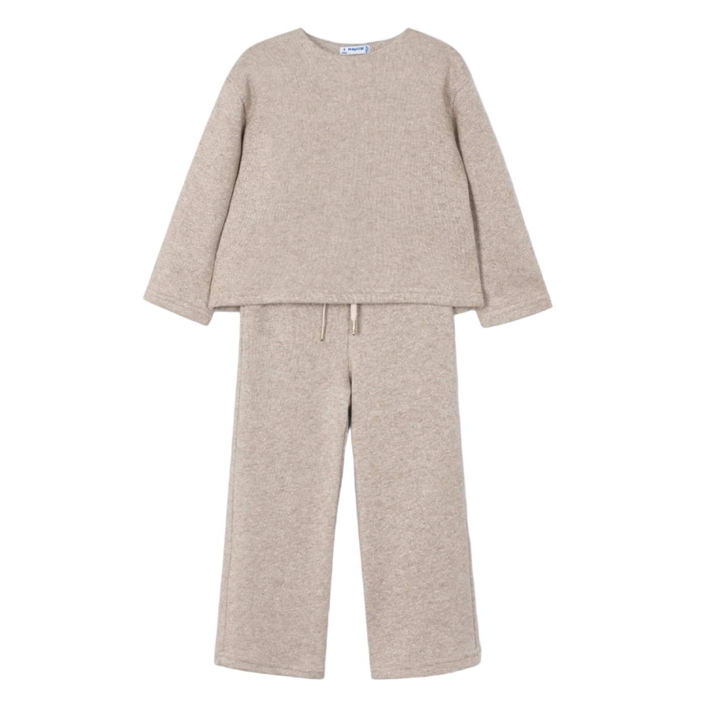 Mayoral Girl's Toffee Trousers & Jumper Knitted Set