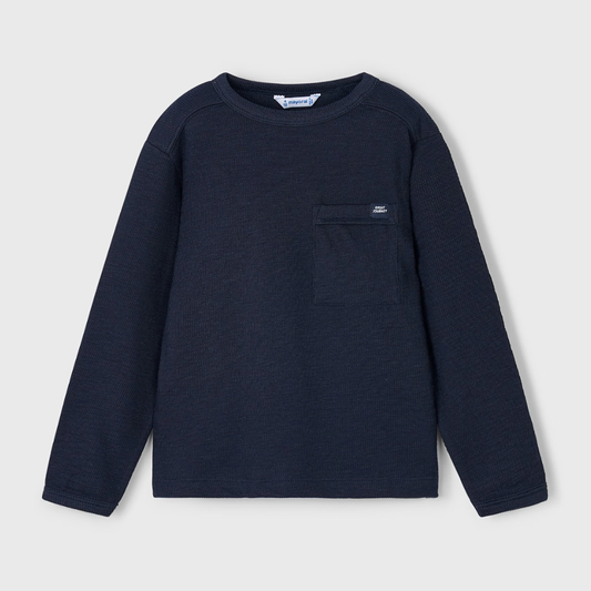 Mayoral Boy's Navy Long Sleeved T-Shirt